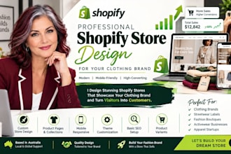 design professional shopify store for your apparel brand
