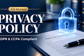 draft a gdpr and ccpa compliant privacy policy for websites