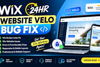 24hr wix website velo bug fix wix broken links fix wix website issues wix fix
