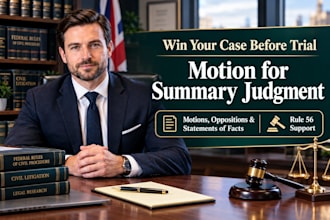 write motion for summary judgment and opposition brief