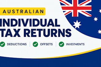handle australian individual tax returns, deductions, offsets and investments
