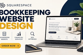 design squarespace bookkeeping website bookkeeper financial services website SEO