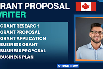 write a canada grant, grant application, grant proposal, nonprofit grant