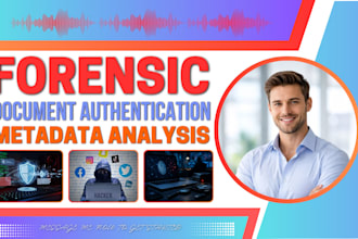 do forensic analysis PDF metadata and authentication, document integrity