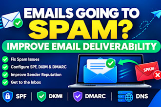 fix emails going to spam and improve email deliverability
