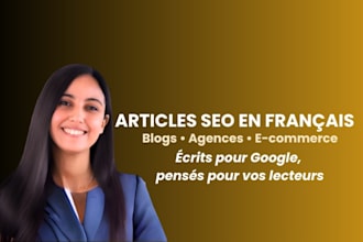 write engaging SEO blog articles in french