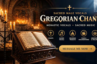 sing gregorian chants for your sacred music project