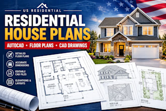 create residential house plans in autocad