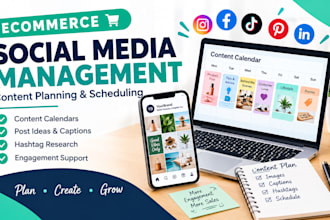 manage your social media account content and create a content calendar