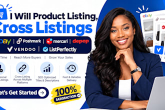cross list your products on ebay, poshmark, mercari, depop and vendoo