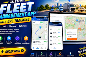 build a fleet management app with gps tracking
