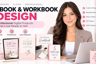 design ebooks, workbooks, and digital products for your online store