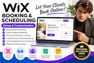 do wix website scheduling, class booking, salon booking, fitness booking forms
