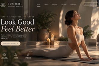 design redesign squarespace med spa website yoga pilate skincare beauty website
