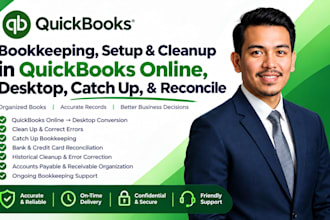 convert quickbooks online to desktop, catch up, cleanup, and reconcile