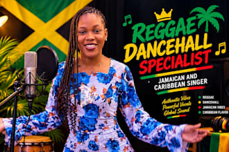 record melodic jamaican female dj drops for soca, reggae and dancehall mixes