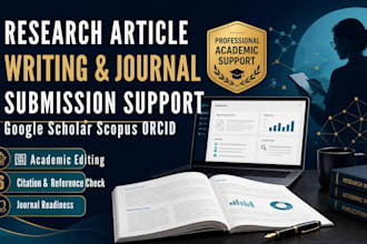 write and prepare research article for google scholar scopus indexed journal