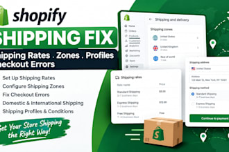 fix shopify shipping rates and checkout errors