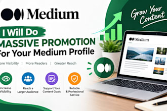 do massive promotion for your medium profile
