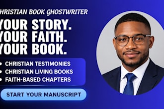 ghostwrite your christian book devotional and faith based ebook