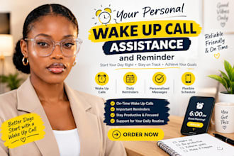 give customized wake up calls, daily motivation, and task reminders