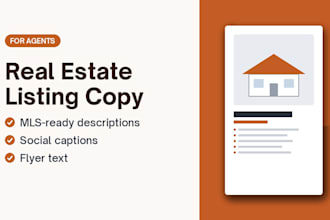 write mls ready real estate listing descriptions and social captions