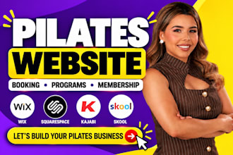 build wordpress pilates studio website, booking client, programs and membership