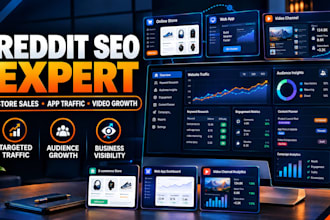 boost store sales, web app traffic or video channel growth via reddit SEO post