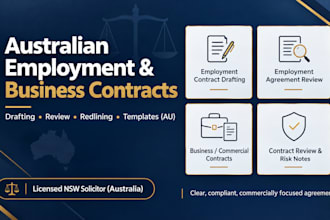review and tailor your australian employment template as a lawyer