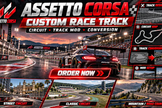 create assetto corsa custom race track circuit map track mod and conversion