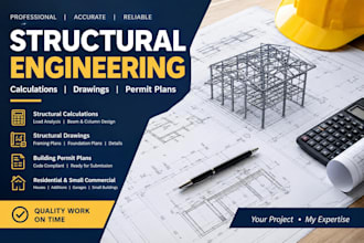 structural calculations permit drawings and building permit plans
