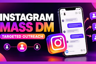 provide instagram mass dm and targeted instagram promotion