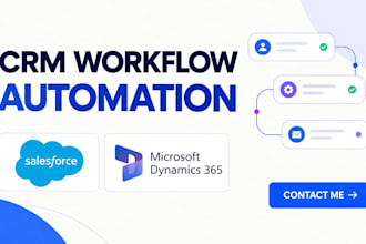 setup salesforce microsoft dynamics crm workflow automation api integrations