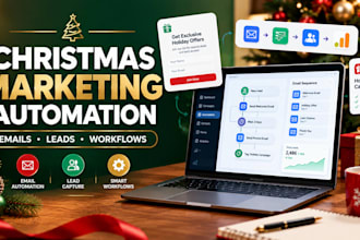 automate christmas sales emails, lead capture and holiday marketing workflows