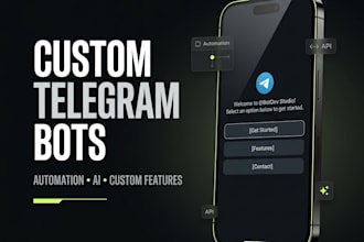 develop a custom telegram bot or telegram mini app