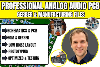 do analog audio pcb design for guitar effects,pedals,amplifier and audio device