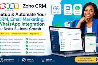 setup zoho crm email marketing whatsapp integration automation management