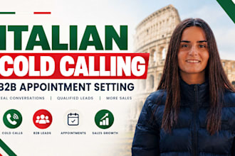 do native italian cold calling b2b lead generation and appointment setting
