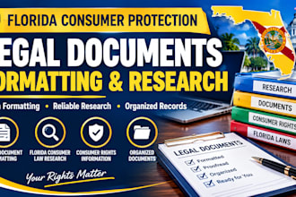 format legal documents and research florida consumer protection laws