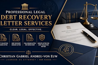 draft a final notice demand letter for unpaid debt prior to lawsuit