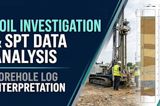 soil investigation report, borehole log interpretation and spt data analysis