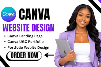 design a stunning canva website, canva portfolio website