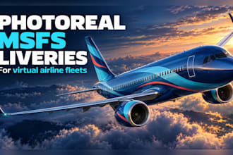 create a customised livery for airlines, msfs flight simulator aircraft livery