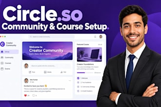 setup circle so online community circle so online course setup circle so manager
