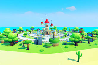 build low poly custom roblox maps simulator and roleplay games