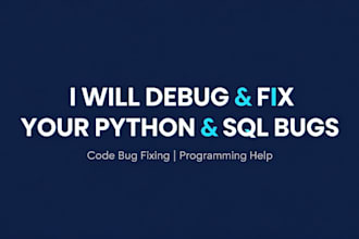 debug your python code and fix programming bugs