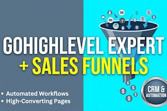 set up gohighlevel CRM workflows and lead generation funnels