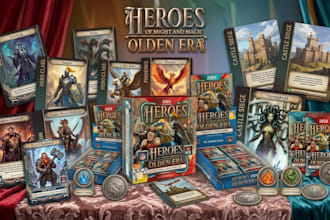 do fantasy card game art boardgame card frame box tcg tarot illustration mock up
