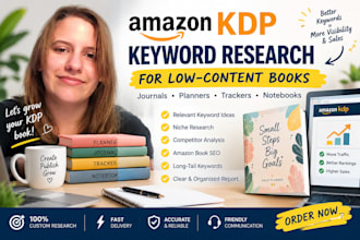research amazon KDP keywords for journals, planners and trackers