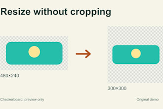 resize your images with transparent padding and no cropping